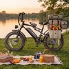 image:imageJasion EB5 Sport Electric Bike 20 Fat Tire eBikes for AdultsTeensMatte Black