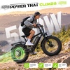 image:imageJasion EB5 Sport Electric Bike 20 Fat Tire eBikes for AdultsTeensSatin Black