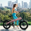 image:imageJasion EB6 Foldable Electric Bike for Adults Builtin 48V Lithium BatteryBaby Pink