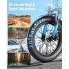 image:imageJasion EB6 Foldable Electric Bike for Adults Builtin 48V Lithium BatteryIce Blue