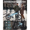 image:imageJasion EB6 Foldable Electric Bike for Adults Builtin 48V Lithium BatteryPale Blue