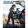 image:imageJasion EB6 Foldable Electric Bike for Adults Builtin 48V Lithium BatteryPale Blue