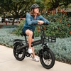 image:imageJasion EB6 Foldable Electric Bike for Adults Builtin 48V Lithium BatteryShadow Black