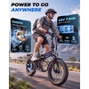 image:imageJasion EB6 Foldable Electric Bike for Adults Builtin 48V Lithium BatteryShadow Black