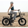 image:imageJasion EB6 Foldable Electric Bike for Adults Builtin 48V Lithium BatteryShadow Black