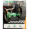image:imageJasion Electric Bike for Adults 52V 40Ah 2080Wh Dual Battery 150 MilesBright White