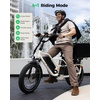 image:imageJasion Electric Bike for Adults 52V 40Ah 2080Wh Dual Battery 150 MilesBright White