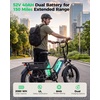 image:imageJasion Electric Bike for Adults 52V 40Ah 2080Wh Dual Battery 150 MilesShadow Black