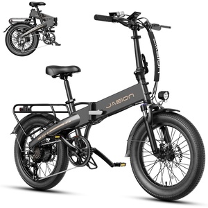 image:imageJasion EB6 Foldable Electric Bike for Adults Builtin 48V Lithium BatteryAsh Black