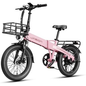 image:imageJasion EB6 Foldable Electric Bike for Adults Builtin 48V Lithium BatteryBaby Pink