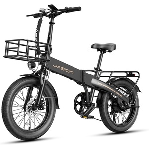 image:imageJasion EB6 Foldable Electric Bike for Adults Builtin 48V Lithium BatteryShadow Black
